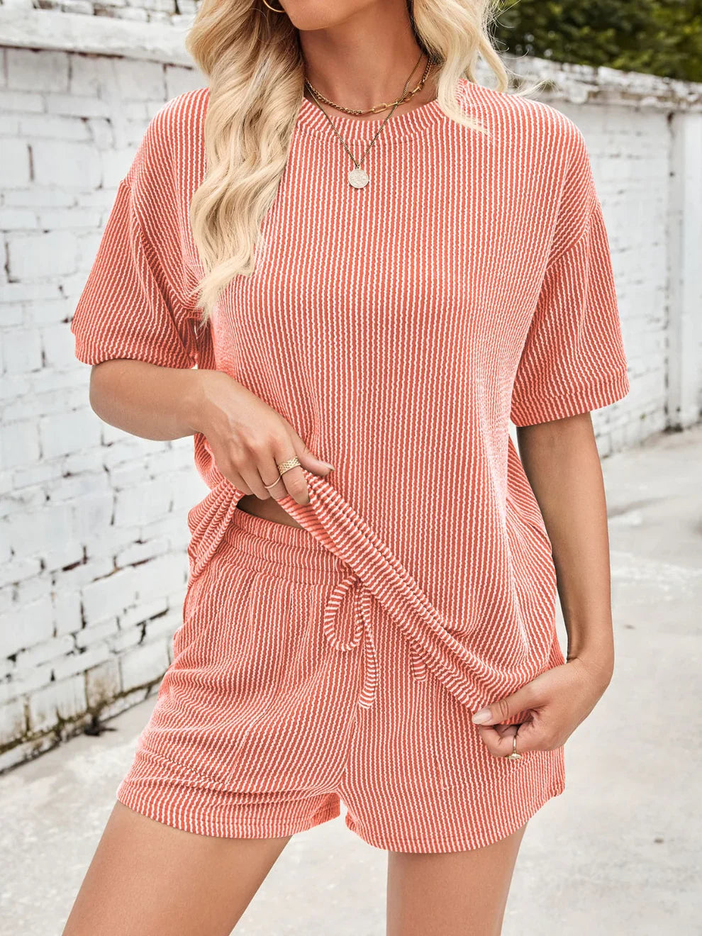 Jinte™ | Behageligt ribstof loungewear-sæt