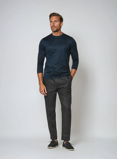 Sømands Linned Bukser - Sort