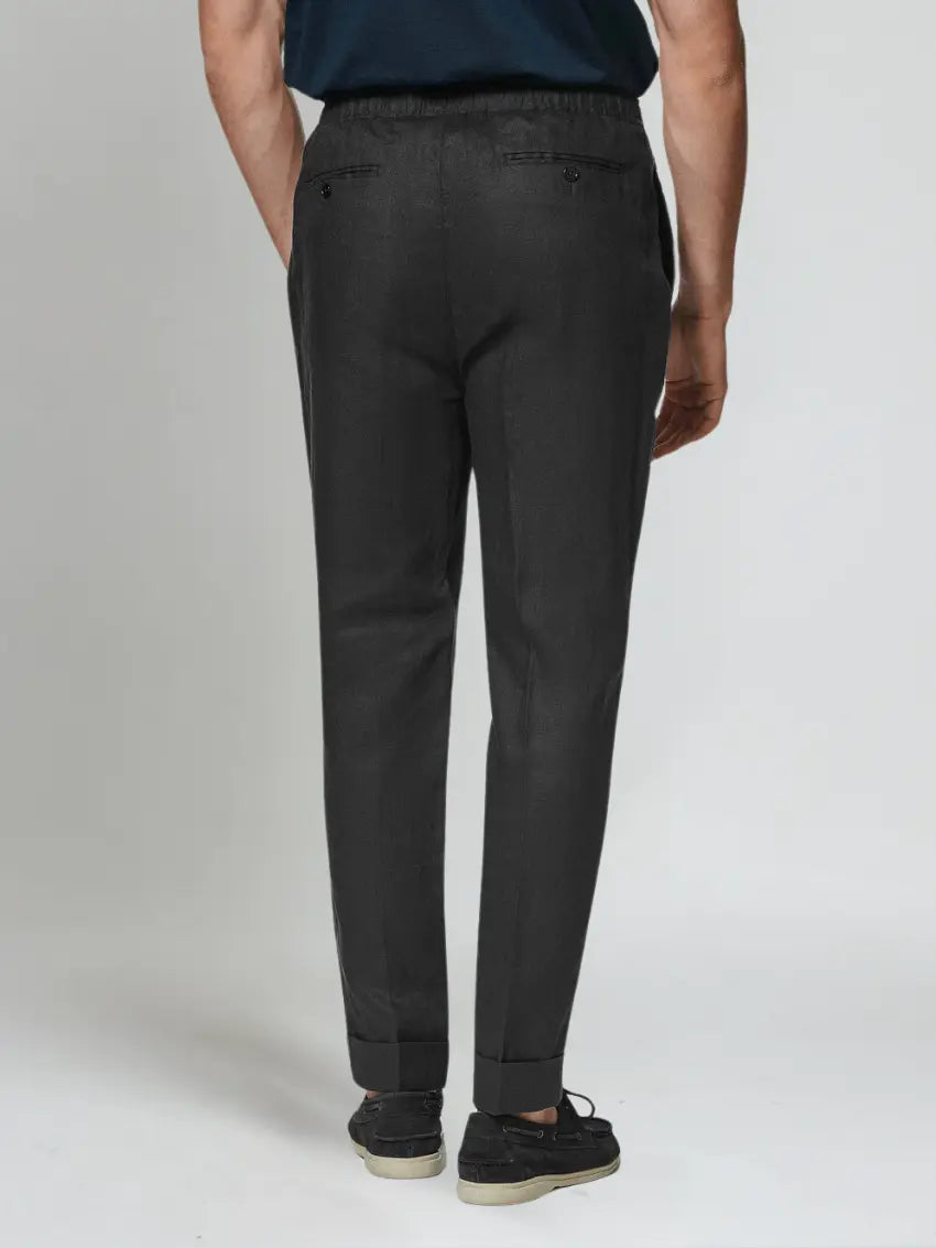 Sømands Linned Bukser - Sort