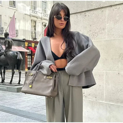 Lena™ | V-Hals Casual Jakke