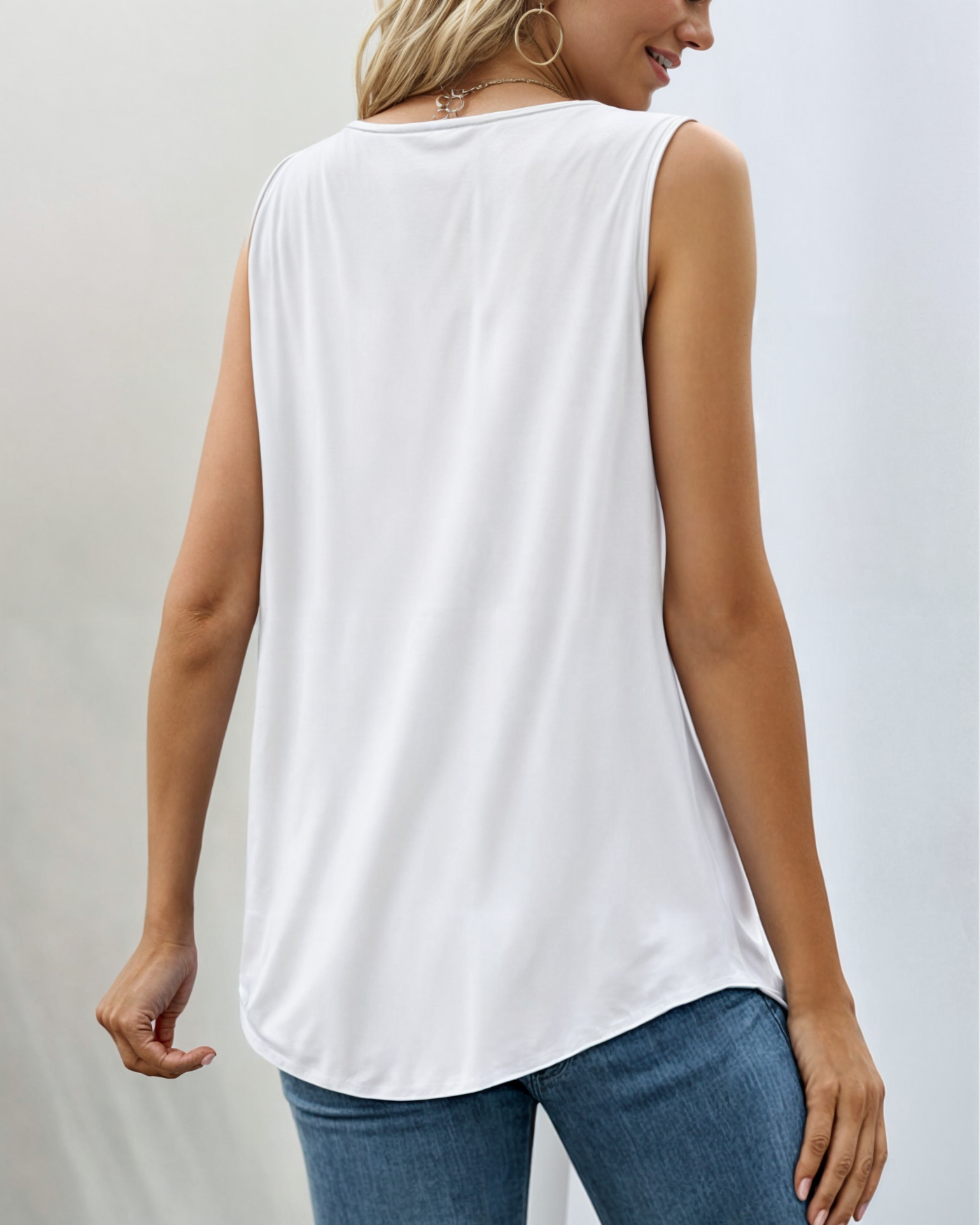 Sofia™ | Ærmeløs tanktop med firkantet udskæring